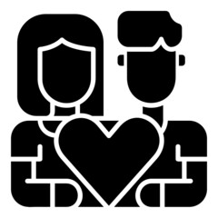 Lover Couple glyph icon