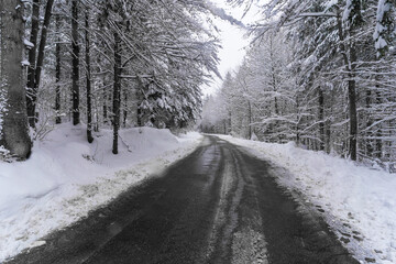 Winterlandschaft in Bayern
