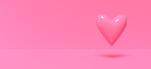 Hearts - Appreciation and love theme - 3D render illustration