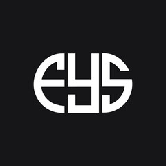 FYS letter logo design on black background. FYS creative initials letter logo concept. FYS letter design.
