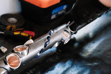 The shape charge loaded in gun and conveyed in hole on wireline to perforate casing and formation....