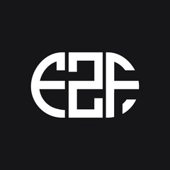 FZF letter logo design on black background. FZF creative initials letter logo concept. FZF letter design.
