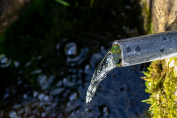 Fonte de agua potável em Covilhã, Portugal