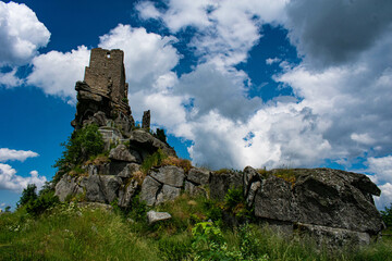 ruins of the  castle Burg Flossenbürg ruin Germany	