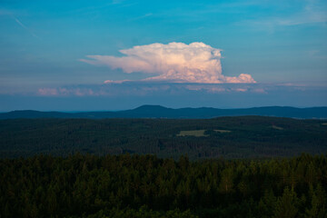 sunset in the mountains, Vlci hora, Cernosin