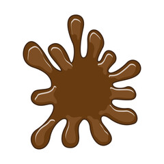 Obraz premium Chocolate splat vector illustration