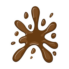Chocolate splat vector illustration