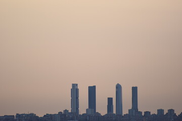 Fototapeta na wymiar Las Cuatro Torres de Madrid