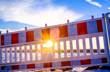 security barrier at a construction site