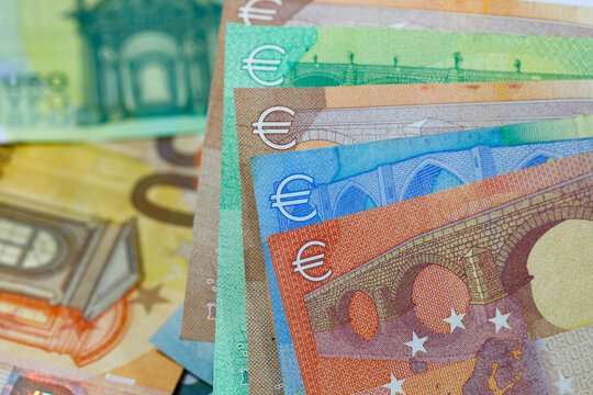 Money with a visible EURO sign on it
