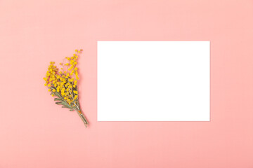 Wedding invitation mockup