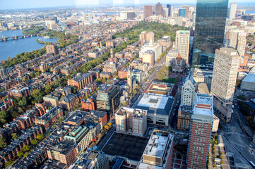 aerial view of the city