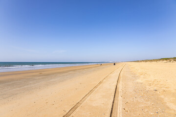 View of Punta Umbria beach in Huelva, Spain