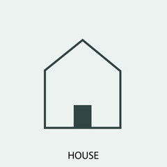 House vector icon illustration sign