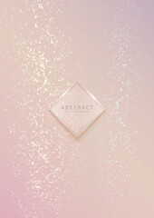 Vector abstract shiny luxury background in light soft pastel colors with golden spots. A4 premium modern gradient template with splash texture for elegant wedding invitation, card or notebook cover