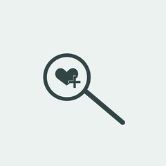 Search vector icon illustration sign
