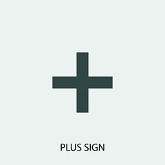 Plus_sign vector icon illustration sign