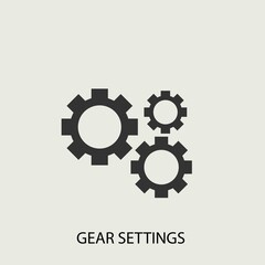 settings vector icon illustration sign 