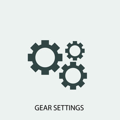 settings vector icon illustration sign 