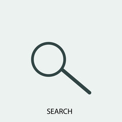 Search vector icon illustration sign