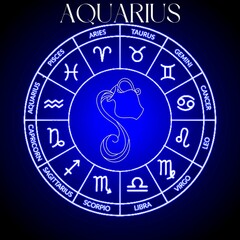 Naklejka na ściany i meble Aquarius