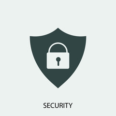 Obraz premium Shield vector icon illustration sign