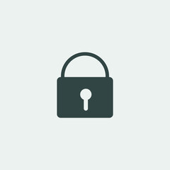 lock vector icon illustration sign 