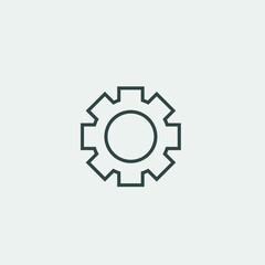 Settings vector icon illustration sign