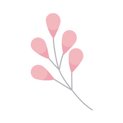 pink leafs decoration