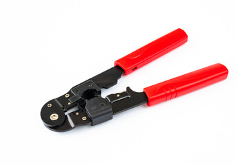 Crimping pliers for a connectors, internet cables and wires