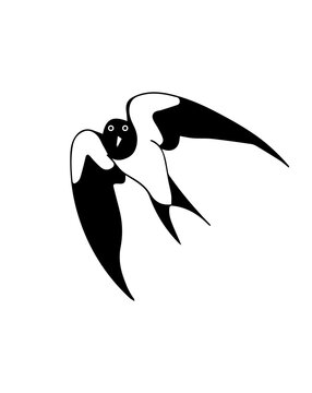 recommend clip art: Swallow icon flying from a cage.  Swallow cage silhouette