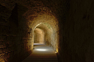 Tunnel under the roman theatre of Cadiz