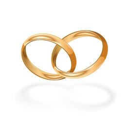 Gold wedding ring. Jewellery.