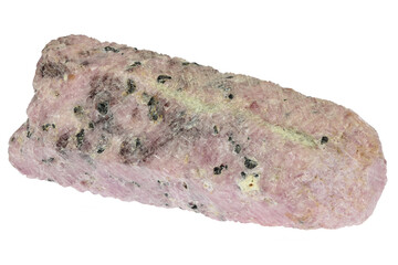 corundum from Mysore, India isolated on white background