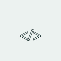 coding vector icon illustration sign