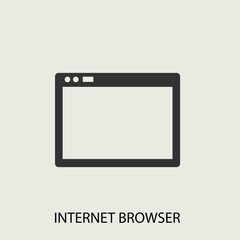 Internet_browser vector icon illustration sign