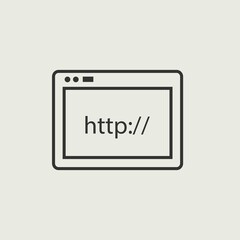 Web_page vector icon illustration sign