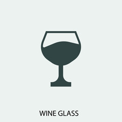 Wine_glass vector icon illustration sign