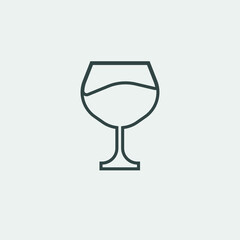 Wine_glass vector icon illustration sign