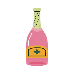 champagne pink bottle