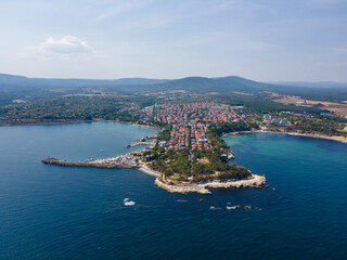 Aerial view of Town of Tsarevo,  Bulgaria