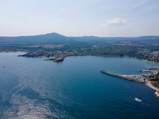 Aerial view of Town of Tsarevo,  Bulgaria