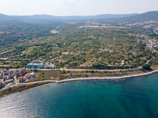 Aerial view of Town of Tsarevo,  Bulgaria