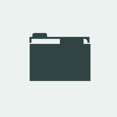 Computer_folder vector icon illustration sign