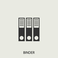 Binder vector icon illustration sign