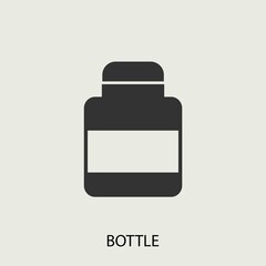 Bottle vector icon illustration sign