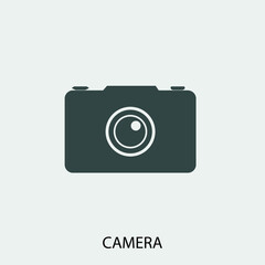 Camera vector icon illustration sign