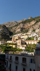 Fototapeta na wymiar houses in the mountains, coast Amalfi, Italy
