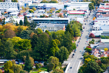 Photo of the Road Through Nelson Town Centre, South Island, New Zealand
