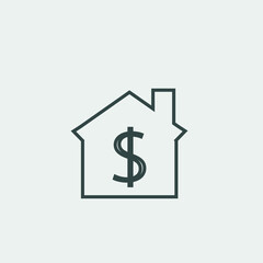 Dollar_sign vector icon illustration sign